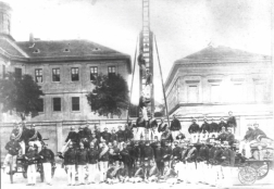 I. országos tűzoltó szaktanfolyam végzős hallgatói